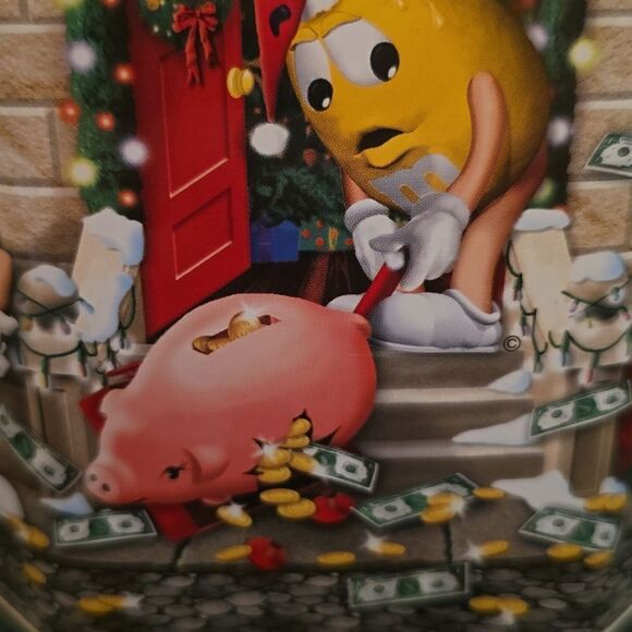 M&M Brand Christmas Village series Bank #17 Collectible Tin - Picture 2 of 6